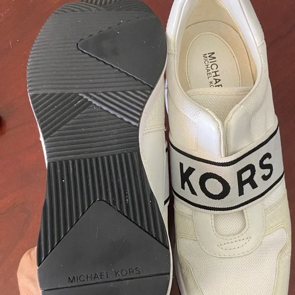 Michael Kors White and Black Women's Sneakers - Picture 4 of 4